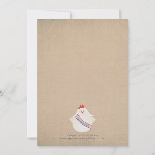 De Partij van de Vrijgezellin van de Nacht van Kaart (Achterkant)