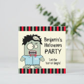 De Partij van Halloween van de Zombie van de Kaart (Staand voorkant)