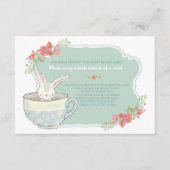 De Partij van het baby shower brengt het Tussenvoe Informatiekaartje (Voorkant)