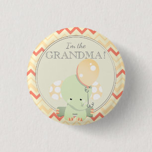 De partij van het Baby shower van de douane ik ben Ronde Button 3,2 Cm