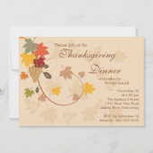 De Partij van het Diner van de Thanksgiving van de Kaart (Voorkant)