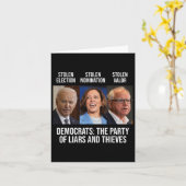 De Partij van Leugenaars en Dieven steunt Presiden Kaart (Gele Bloem)