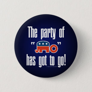 De partij van nee moet gaan! ronde button 5,7 cm