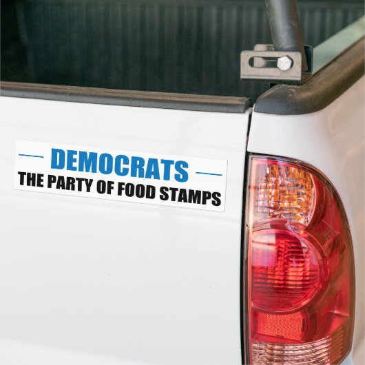 De partij van voedselzetmeel bumpersticker (Op Truck)