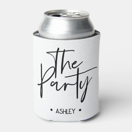 De partijBachelorette-Koelbox heeft een persoonlij Blikjeskoeler (Blikje Voorkant)