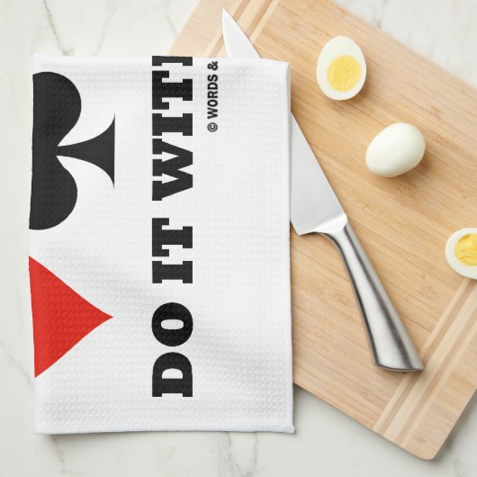 De Partners van de brug doen het met Finesse (Kaar Theedoek (Quarter Fold)