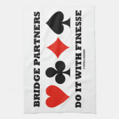 De Partners van de brug doen het met Finesse (Kaar Theedoek (Verticaal)