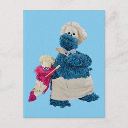 De partners van de voedseltruck van Cookie Monster Briefkaart (Voorkant)
