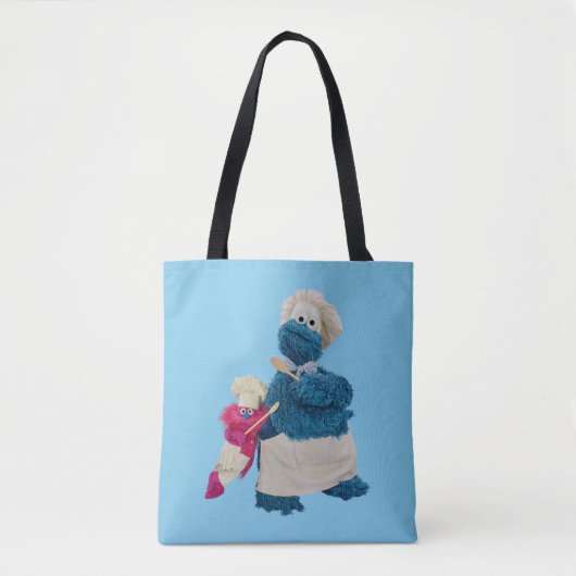 De partners van de voedseltruck van Cookie Monster Tote Bag (Voorkant)