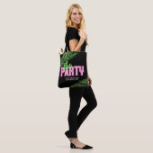 De Party Groene & Roze Tropische Bach Canvas tas (Op model)