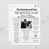 De Pas getrouwd Post Briefkaart (Voorkant / Achterkant)