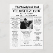 De Pas getrouwd Post Briefkaart (Voorkant)