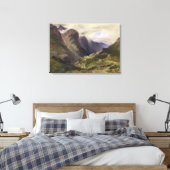 De pas van Glencoe, 1852 (m/c) Canvas Afdruk (Insitu (Slaapkamer))