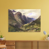 De pas van Glencoe, 1852 (m/c) Canvas Afdruk (Insitu (Woonkamer))