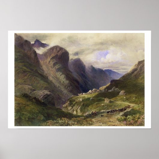 De pas van Glencoe, 1852 (m/c) Poster (Voorkant)