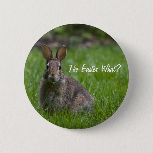 De Pasen wat? Knoop Ronde Button 5,7 Cm (Voorkant)