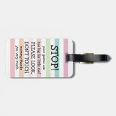 De pasgeboren Kijk raakt niet het Label van de Str Bagagelabel (Achterkant horizontaal)