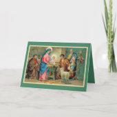 De pasgeboren koning feestdagen kaart (Voorkant)