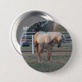 De pasgeboren speld / knoop / badge ronde button 7,6 cm (Voorkant /achterkant)
