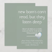 De pasgeborene kan niet lezen, maar ze luisteren n kaart (Voorkant / Achterkant)