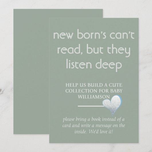 De pasgeborene kan niet lezen, maar ze luisteren n kaart (Voorkant / Achterkant)