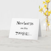 DE PASGEBORENEN ZIJN ALS ZOMBIEËN KAART (Gele Bloem)