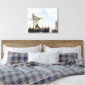 De Passage Boat Aelbert Cuyp Canvas Afdruk (Insitu (Slaapkamer))
