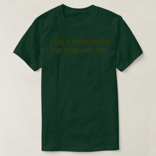 De Passagier groen T-shirt (Design voorkant)