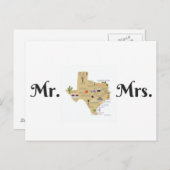De Passen getrouwd Briefkaarten uit Texas (Voorkant / Achterkant)