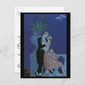 De  Passen getrouwd van de Deco van de Kunst spare Aankondigingskaart (Voorkant / Achterkant)