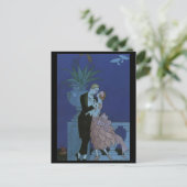 De  Passen getrouwd van de Deco van de Kunst spare Aankondigingskaart (Staand voorkant)