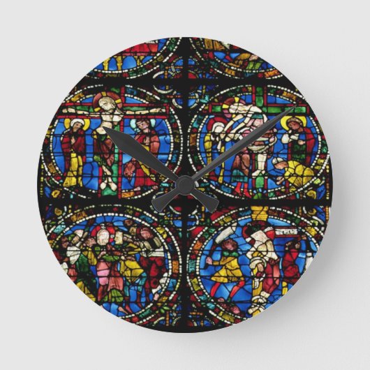 De passie, het lancetvenster in de westelijke faça ronde klok (Voorkant)