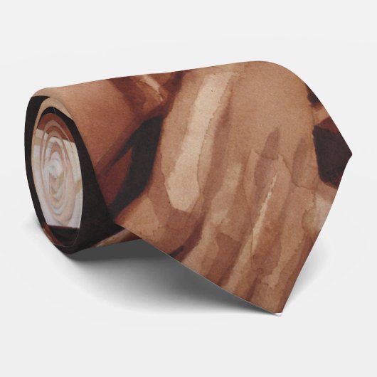 "De passie" Jezus Waterverf Art Stropdas (Opgerold)