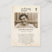 De Passie van Christ Memorial Photo Prayer Kaart Plaatskaartje (Voorkant)