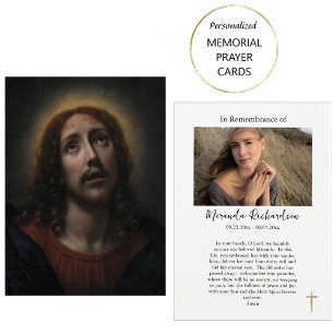 De Passie van Christus Katholieke Rouwgebedskaart Plaatskaartje