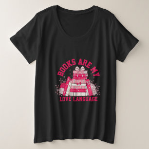De passie van de boekenliefhebber grote maat t-shirt
