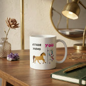 De passie van de moeder en haar inzet voor haar fa koffiemok