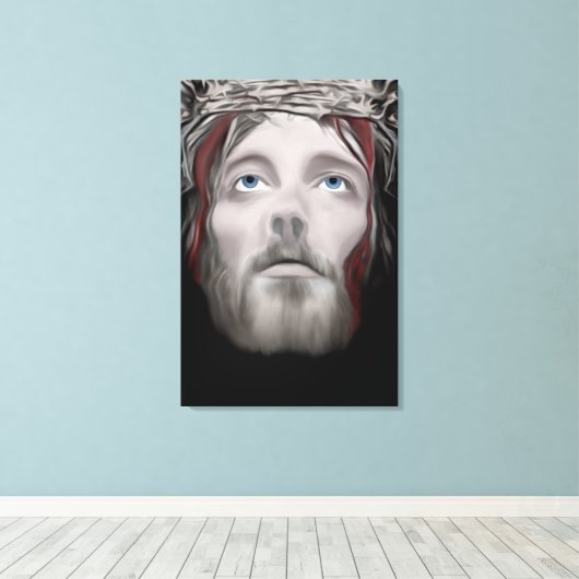 De passie van Jezus Christus Canvas Print (Insitu (Houten vloer))
