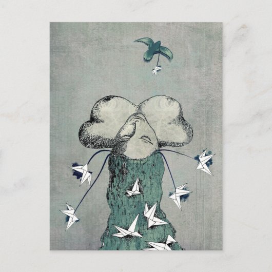 De passie van origami briefkaart (Voorkant)