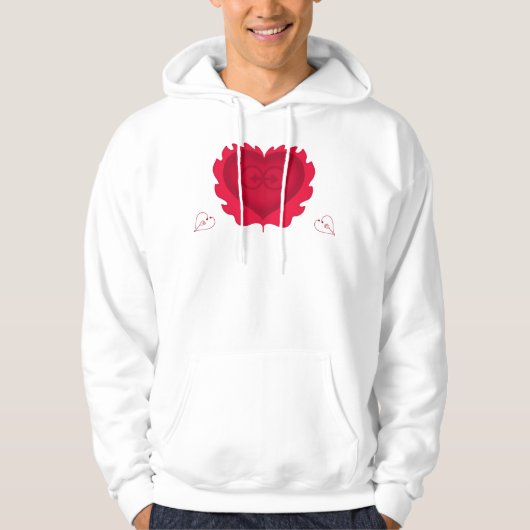 De passie van romantische liefde hoodie (Voorkant)