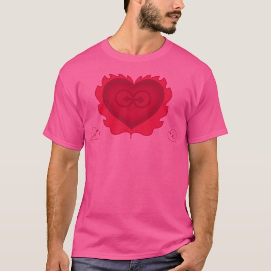 De passie van romantische liefde t-shirt (Voorkant)