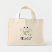 De "passief geobsedeerde kat" mini tote bag (Voorkant)