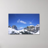 De Passo Sella Holiday Card Canvas Afdruk (Voorkant)