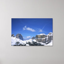 De Passo Sella Holiday Card Canvas Afdruk