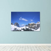 De Passo Sella Holiday Card Canvas Afdruk (Insitu (Houten vloer))