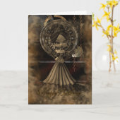 De Pastei van Steampunk Moonies Cutie van de Kaart (Gele Bloem)