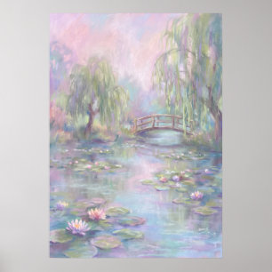 De Pastel Brug van Stille Geest Muurkunst Poster