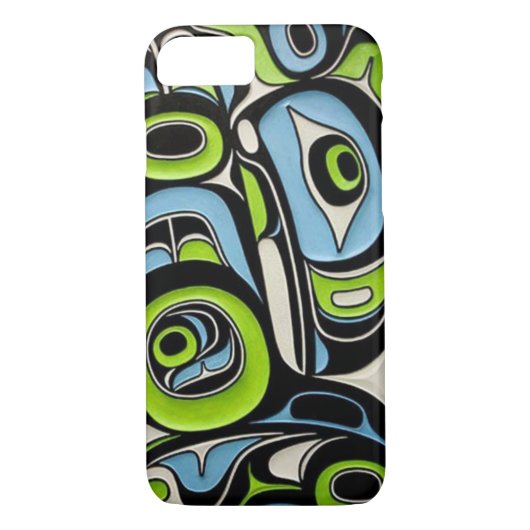 De Pastel Native of Lily Pulitzer ontmoet Haida Case-Mate iPhone Case (Achterkant)
