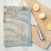 De Pastel Zonnewende Boom Theedoek (Quarter Fold)