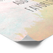 de pastelkleuren voegen uw eigen citaatwaterverf t poster (Hoek)